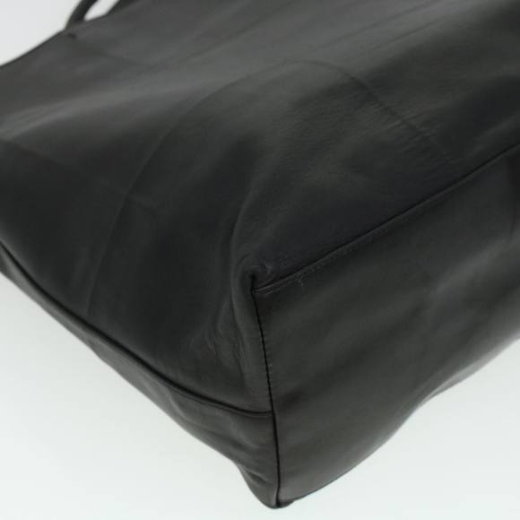 PRADA Tote Bag Leather Black Auth hk724 - Picture 16 of 16